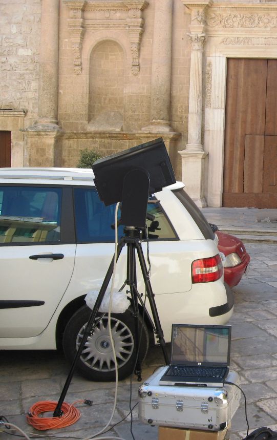 Pan & Tilt Hyperspectral Scanner - Acquisitions outside old church of Fasano (Italy) - dvoptic.com
